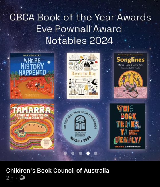 Our book 🧡Tamarra: A Story of Termites on Gurindji Country🧡 made it to the Children’s Book Council of Australia Most Notables List!!!! Crazy excited and proud 😊 Published by Hardie Grant Children’s Publishing cbca.org.au/notables-2024?…