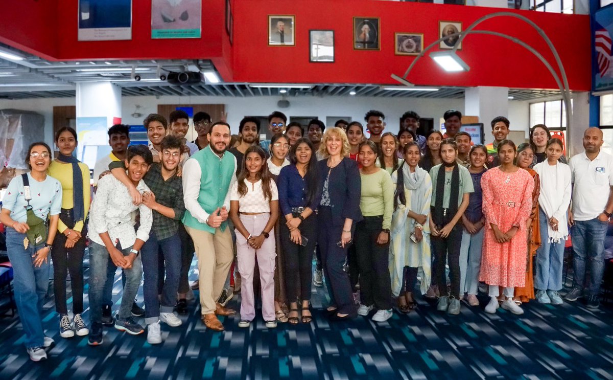 The impressive English Access Microscholarship students from Kolkata led a candid discussion with <a href="/State_SCA/">Bureau of South and Central Asian Affairs (SCA)</a>'s Deputy Assistant Secretary Nancy Jackson at the #AmericanCenter Kolkata about the importance of English education, Black History Month, leadership and more. #USIndiaFWD