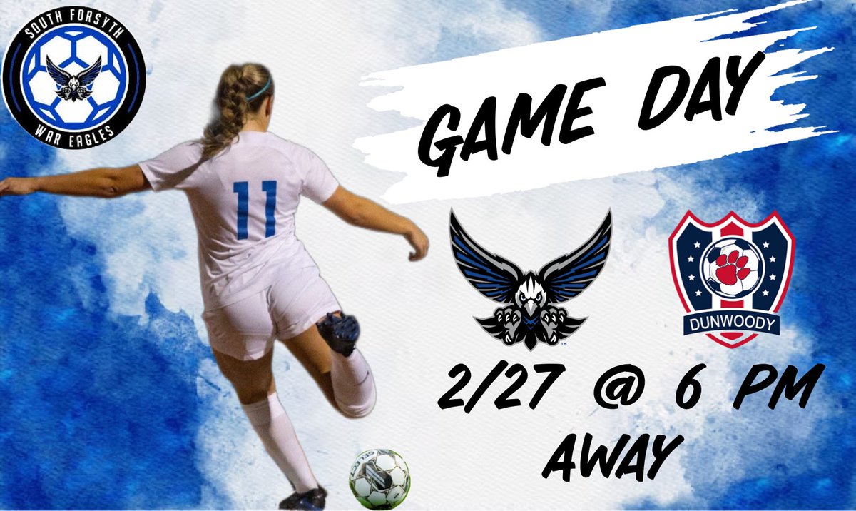 Let’s go!!!!! It’s Game Day for the Lady War Eagles!!!!! South vs Dunwoody!

<a href="/OfficialGHSA/">GHSA</a> <a href="/SouthForsythHS/">SouthForsythHS</a> <a href="/MaxPreps/">MaxPreps</a> <a href="/TopDrawerSoccer/">TopDrawerSoccer</a> <a href="/TheSoccerWire/">SoccerWire</a> <a href="/PrepSoccer/">Prep Soccer ⚽️</a>