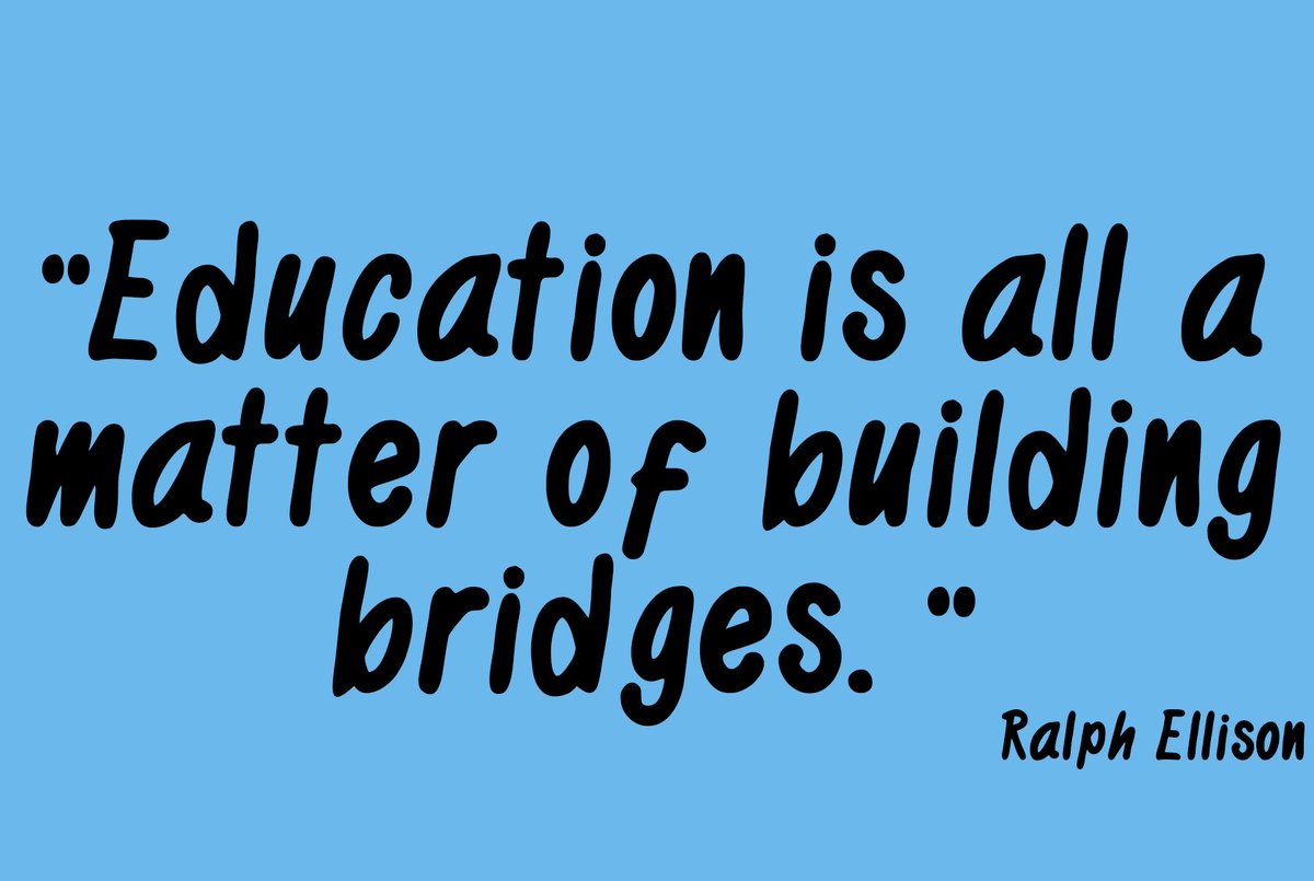 Education is all a matter of building bridges. #education #teachers #leadership #sped #autism #teachertwitter