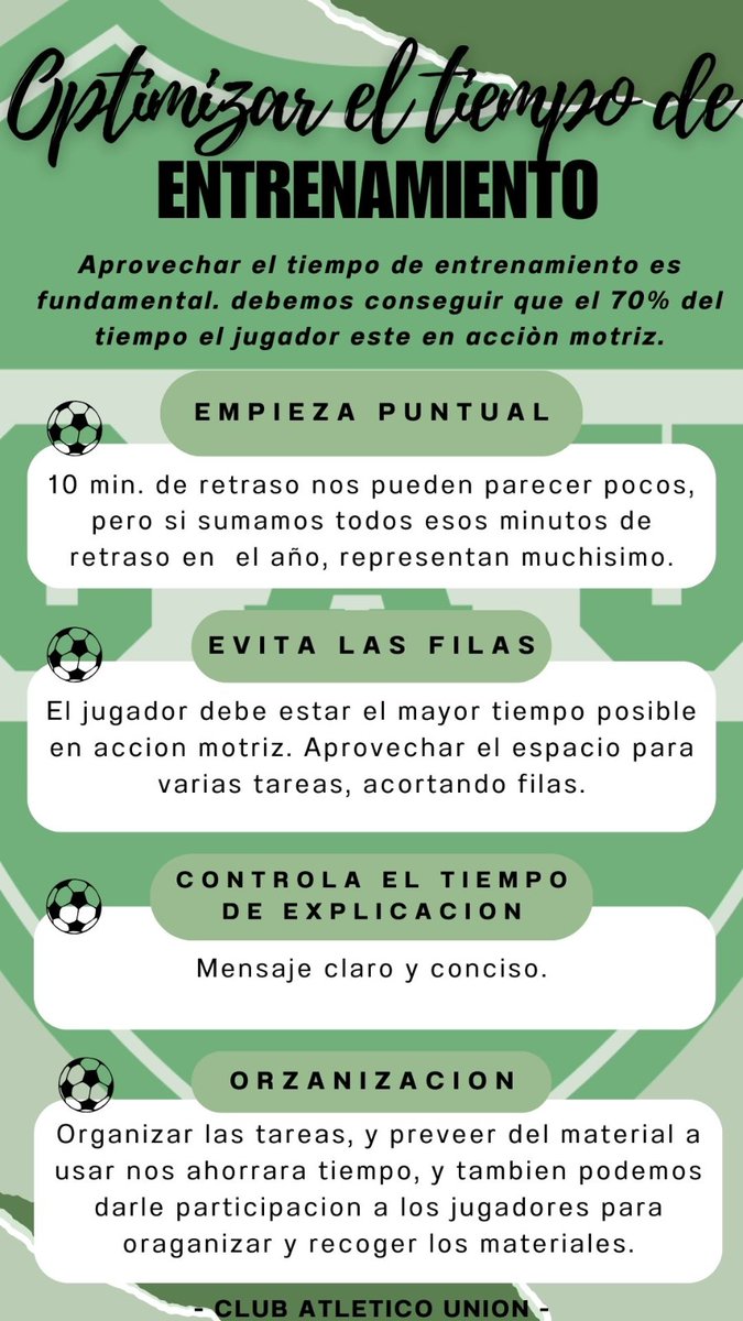 LucasMolina90's tweet photo. Optimizar el tiempo de cada sesión de entrenamiento es clave, no solo para aprovechar al máximo, sino porque también es fundamental para adquirir ritmo, intensidad, poca pausa y sin demoras al ir pasando por cada estación de la sesión. https://t.co/QpIpotr9pm