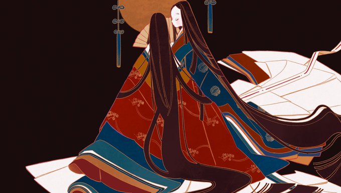 「absurdly long hair closed eyes」 illustration images(Latest)