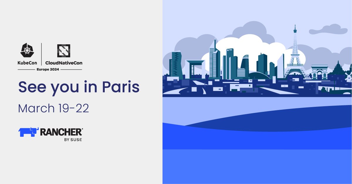 Wir freuen uns an der #KubeCon + #CloudNativeCon 2024 in Paris teilzunehmen!  

✅ Kommen Sie an Stand G5 vorbei und:
erfahren Sie mehr über die neuesten Versionen von #Rancher, #NeuVector, #Harvester, #Longhorn, #K3s und #SUSEEdge

👉okt.to/jzXN3r