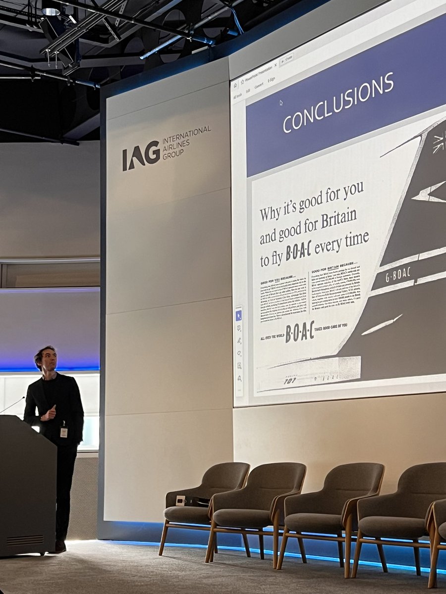 <a href="/LewisChSmith/">Lewis Charles Smith</a> <a href="/LewisChSmith/">Lewis Charles Smith</a> wrapping up a really interesting presentation on the impact of BOAC making great points I hadn’t known much about, looking forward to his article on the topic #AeroArchives24