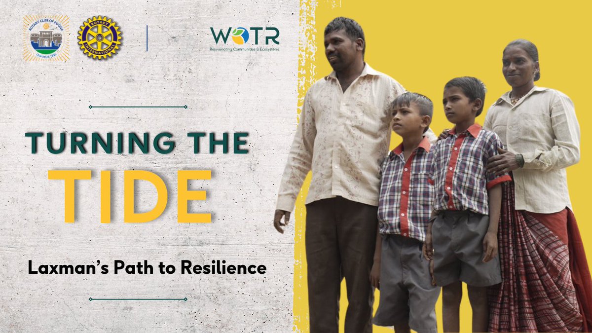 WOTRIndia's tweet image. 🌱 Witness the extraordinary transformation of Morewadi through Laxman Bhojane&apos;s journey! See how a project by the Rotary Club of Poona and WOTR defied adversity, putting an end to migration and nurturing hope.

🎥Watch here: shorturl.at/fvGS7 

#WOTR4Development #WOTRat30