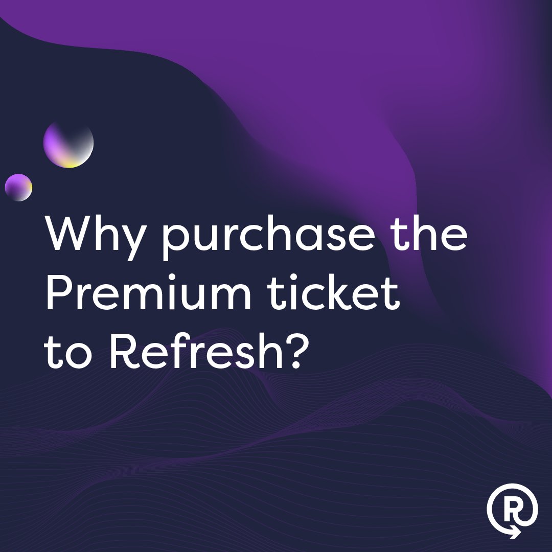 RefreshRocks's tweet image. If you&apos;ve been wondering which ticket type to choose for Refresh 2024, let’s go over the perks of the Premium ticket!

👾 Stage program &amp;amp; demo area 
👾 Lunch &amp;amp; coffee 
👾 Afterparty 
👾 VIP Lounge
👾 VIP Dinner

Grab your Premium ticket 👉 refresh.rocks/tickets

#refreshrocks