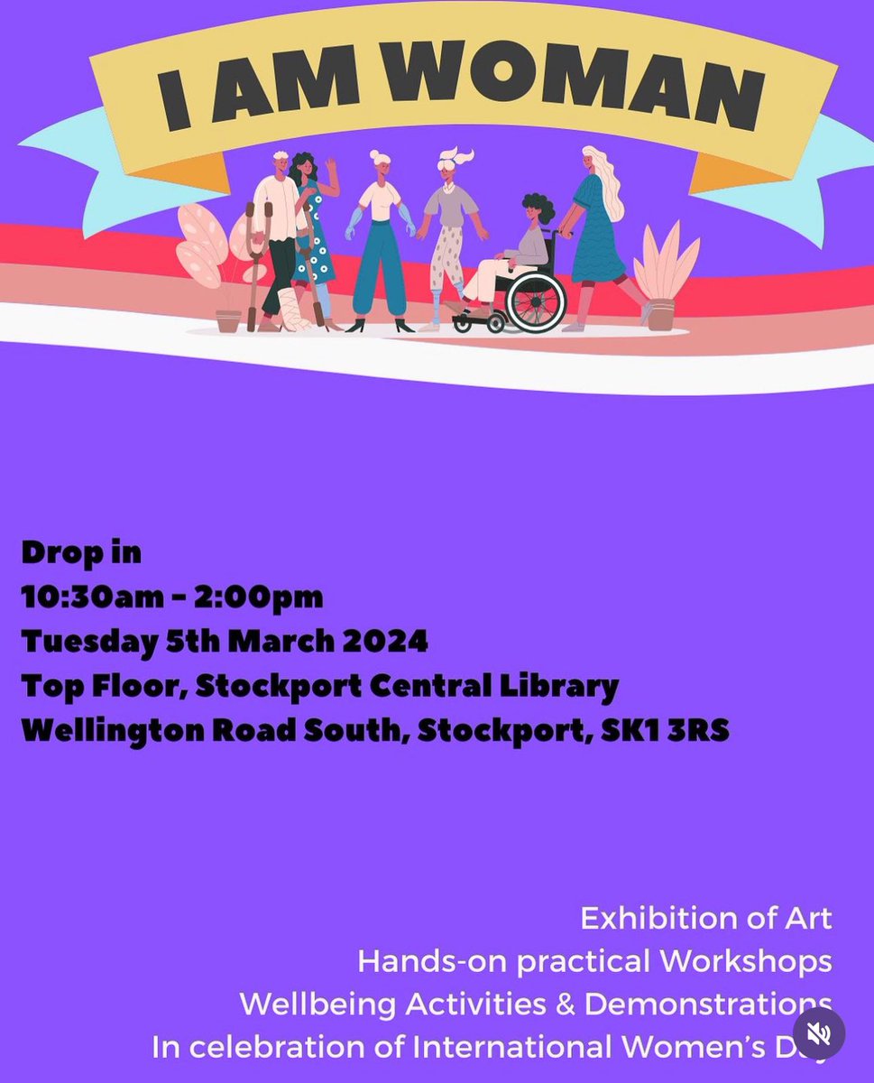 Women of Stockport 🥰🥰

It’s international women’s day in March and our wonderful Wave of Change ladies have been planning a brilliant celebration!

Come along on Tuesday 5th March to Stockport Central Library 10.30am until 2pm.

Food, music, art, potting plants and more 🥰