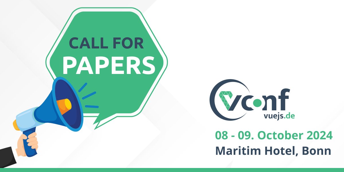 vue_js_de's tweet image. 🚀🚀🚀 CALL FOR PAPERS 🚀🚀🚀
The #CFP is now open: forms.gle/9bCjPudZhVaNjD…
We are super excited to see your submissions 💚
Let's meet 8 - 9 October 2024 in Bonn!
Don't wait and submit your talk now!
#vuejsdeconf2024 #vue #community #conference #bonn
