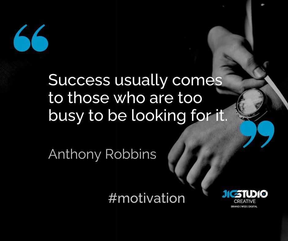 JigstudioCr8ive's tweet photo. Some Tuesday motivation for you: "Success usually comes to those who are too busy to be looking for it." - Anthony Robbins. 💪 Don't wait for success to find you, go out there and make it happen! Take action🔥 #motivation #success #inspiration #ambition #work #business #DoIt https://t.co/KQAuKrrvH3
