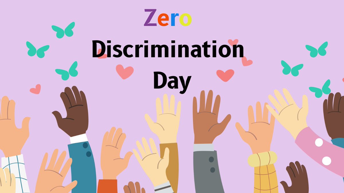 We're all born different but we're all equal. Today on #zerodiscrimination day we're celebrating the right of everyone to live their life with dignity & respect.