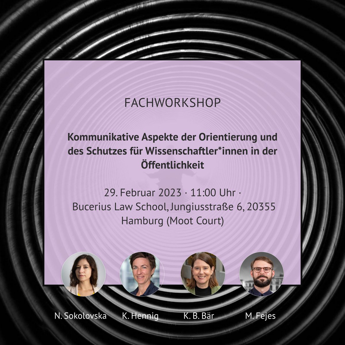 HIIG Berlin (@hiig_berlin) on Twitter photo Orientierung & Schutz für Wissenschaftler*innen in der Öffentlichkeit? Nataliia Sokolovska macht einen Kommunikations-Workshop mit <a href="/KatjaBaer/">Katja Barbara Baer</a>, <a href="/KorinnaHennig/">Korinna Hennig</a> & <a href="/matthiasfejes/">Matthias Fejes</a> beim "Expertise unter Druck" Symposium am 29.02. in Hamburg.
Anmeldung: zeit-stiftung.de/themen/thema/1… Orientierung & Schutz für Wissenschaftler*innen in der Öffentlichkeit? Nataliia Sokolovska macht einen Kommunikations-Workshop mit <a href="/KatjaBaer/">Katja Barbara Baer</a>, <a href="/KorinnaHennig/">Korinna Hennig</a> & <a href="/matthiasfejes/">Matthias Fejes</a> beim "Expertise unter Druck" Symposium am 29.02. in Hamburg.
Anmeldung: zeit-stiftung.de/themen/thema/1…