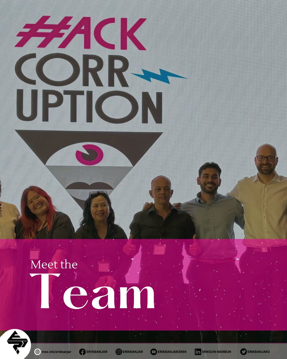 erikbanjar2's tweet photo. Meet the passionate team and learn from esteemed experts committed to driving positive change. #HackCorruption
@johntonn
@hackcorruption https://t.co/dEncUVX73f