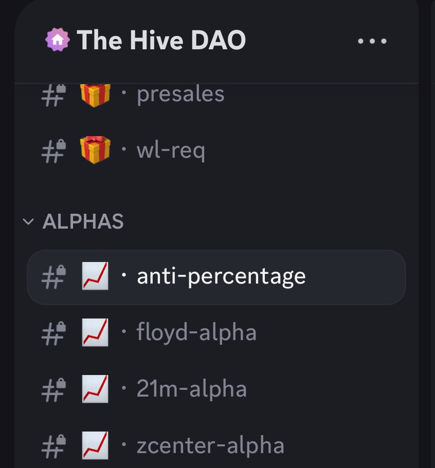 This is unreal you just need 1 Madhoney to get all this on your fingertips.
<a href="/MadHoneyNFT/">The Hive DAO</a> have the best alpha channels. 

People are paying over $500 monthly membership fees to paid groups for this level of alpha, and #Madhoney holders are getting it all just by holding their NFT.