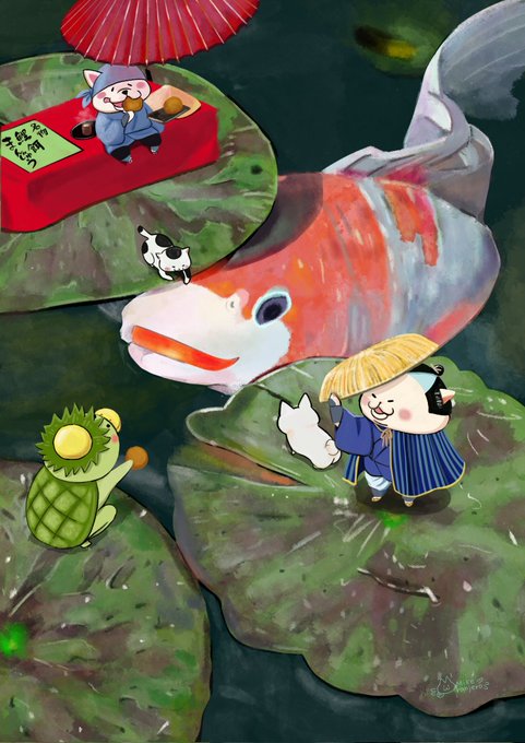 「魚 帽子」のTwitter画像/イラスト(新着)｜2ページ目
