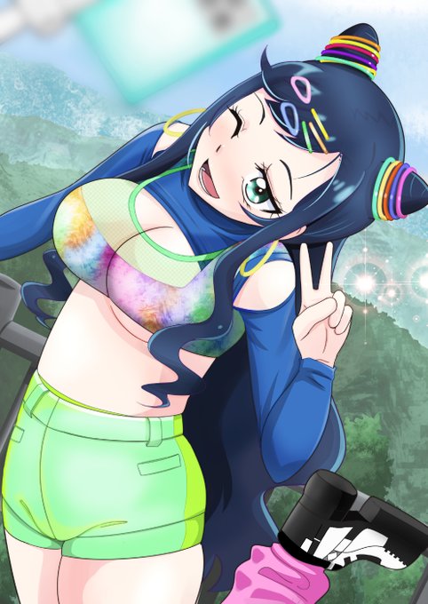 青キュア?のママが話題と聞いて登場した
芙羽ちゃんだよ 