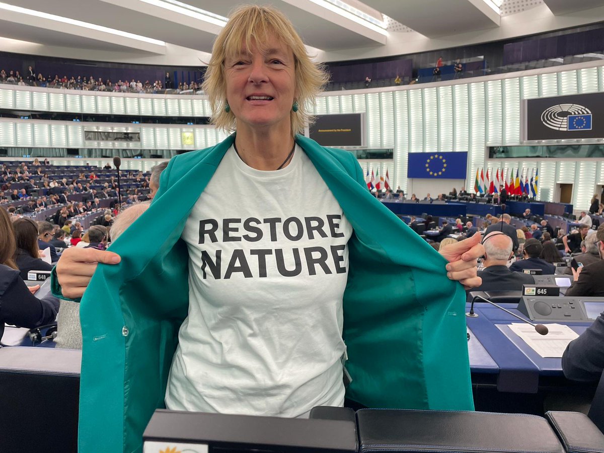 BREAKING: European Parliament votes IN FAVOUR of the #RestoreNature Law! The passage of the #NatureRestoration Law gives us a fighting chance to reverse hundreds of years of degradation and damage that have been inflicted on our ecosystems.