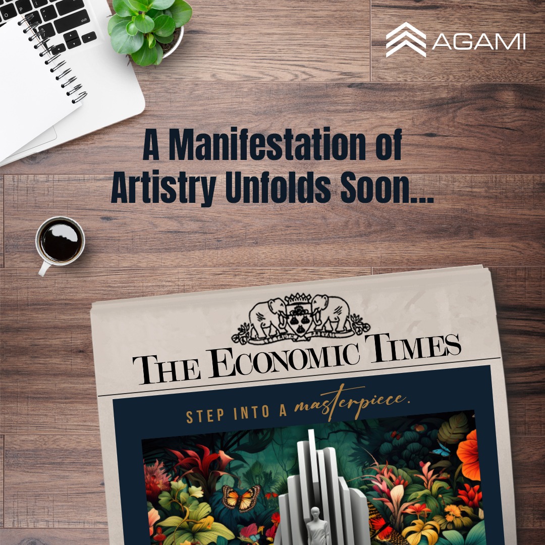 Discover the true masterpiece getting unveiled. Stay Tuned! #AgamiRealty #Agami #AgamiEternity #Masterpiece #Bandra #Kalanagar #Mumbai #RealEstate #LuxuryLiving #Coverage