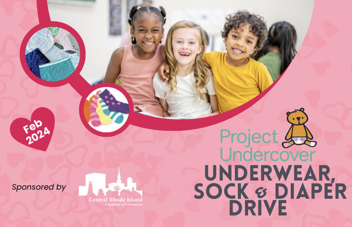The Central RIChamber of Commerce underwear, sock and diaper drive for Project Undercover runs thru end of February. Donate new packages of children’s underwear, socks and baby diapers at your local Cardi's Furniture & Mattresses!