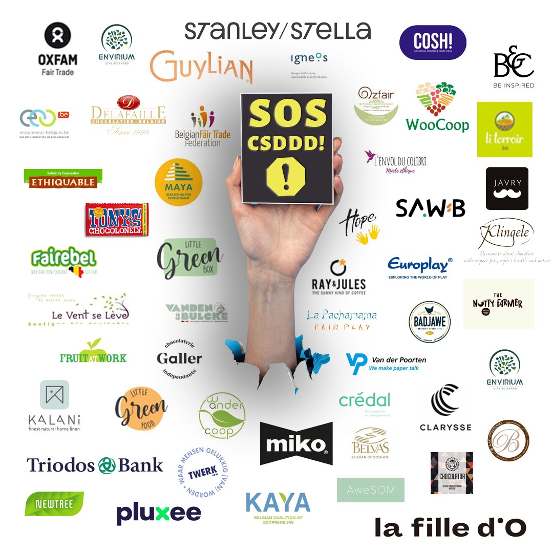🌍 SOS CSDDD – Belgian Coalition of progressive companies issues urgent plea ahead of decisive vote! 📢 Read all about it here bit.ly/3TbaT3V @EU2024BE