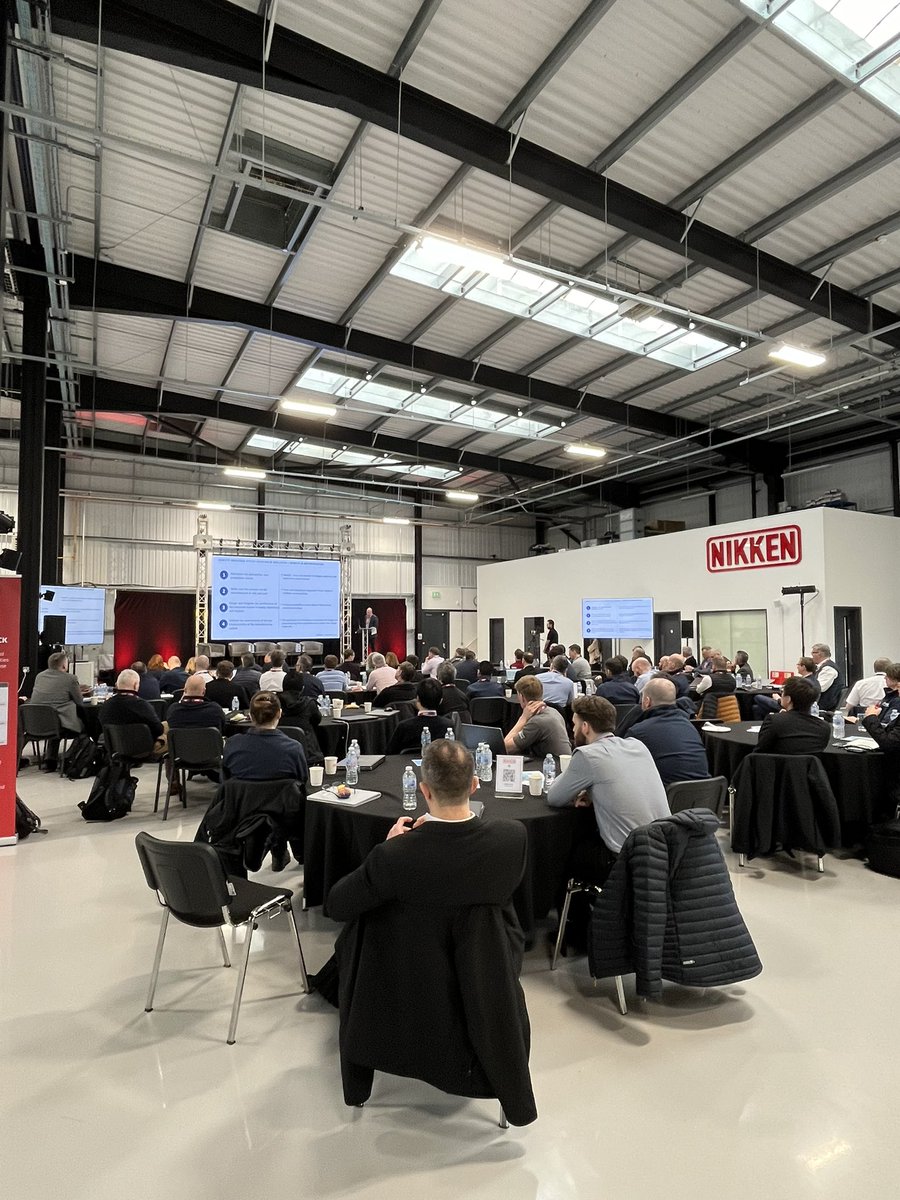 Cracking full house here at the brilliant @nikkenworld HQ in Rotherham today for @TheAMRC Partner day. Great presentations from partners old and new - great leading edge innovation for #ukmfg! @Dassault3DS @PTC @Leonardo_live @Plataine_IIoT @ProductiveMachi @VERICUT_CGTech