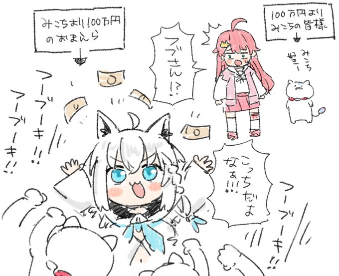 #miko_Art #絵フブキ 