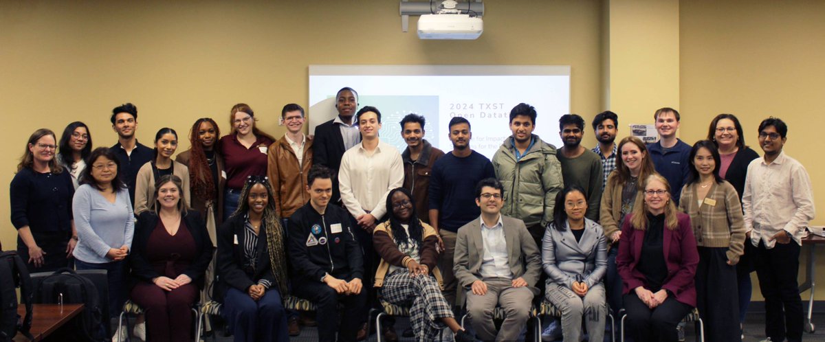 Congratulations to the 2024 TXST Open Datathon Winners! The @alkeklibrary hosted the first annual competition. Student teams investigated open data related to a research challenge, formulated a research question, & developed insights, potential solutions, & recommendations. #txst