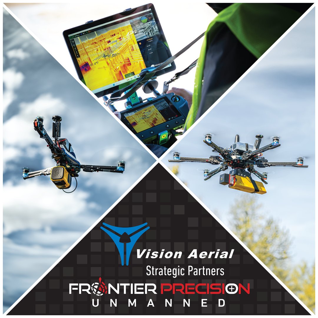 Announcing a strategic partnership between Vision Aerial and Frontier Precision. 

Vision Aerial's expertise in versatile and adaptable drone technology, complements Frontier Precision's comprehensive suite of unmanned technology solutions.