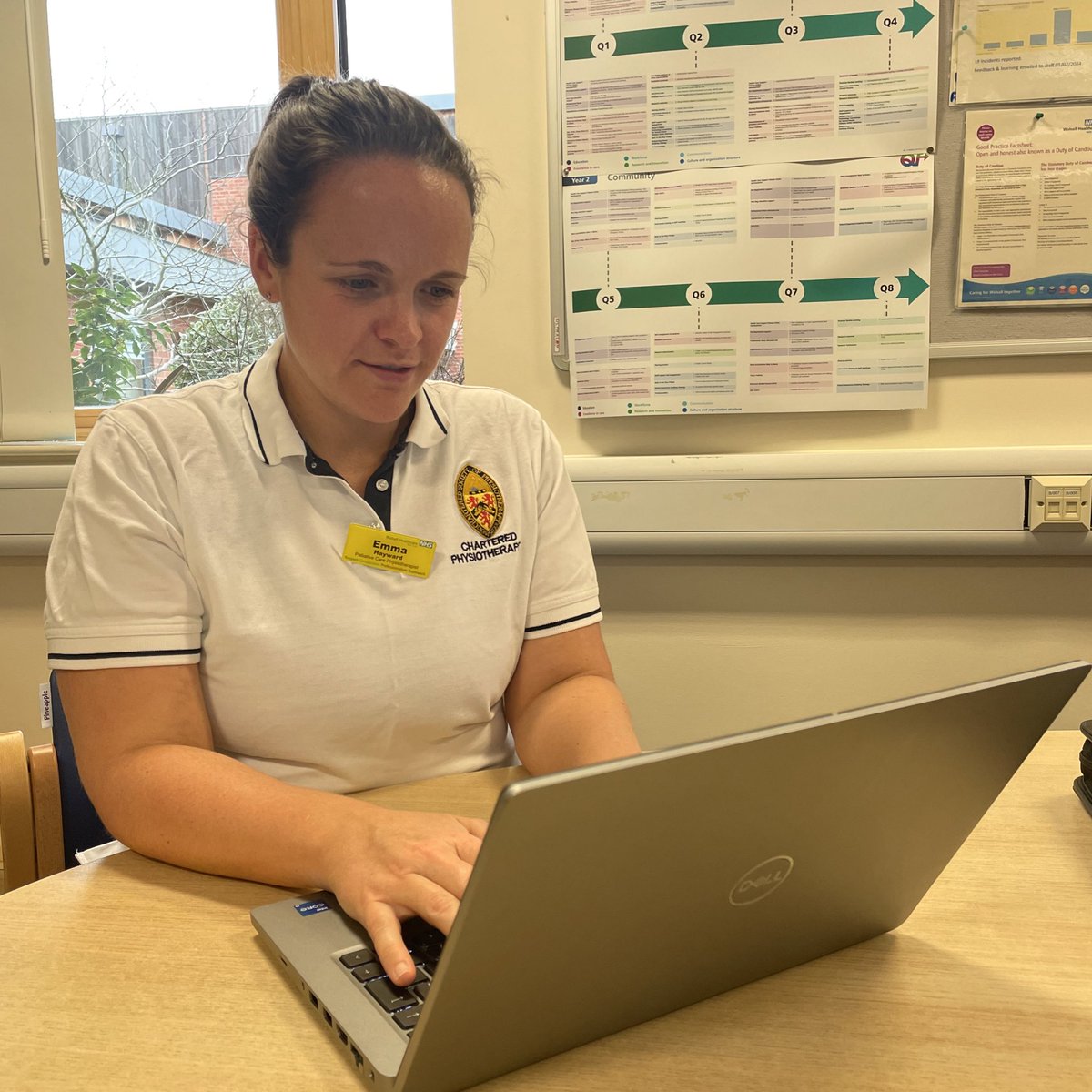 It's a multidisciplinary team here at Goscote Hospice. Emma Hayward, Physiotherapist, is one of the allied health professionals supporting palliative and end of life patients. 💜

She's been at the Trust for 18 months and is enjoying the variety of the role. #OnShiftWithWHT