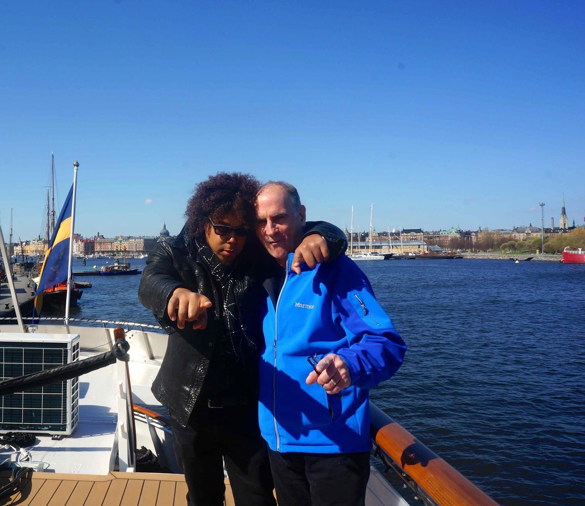 Happy Birthday Jake Clemons! And Barry Danielian! Barry’s not in the picture but he’s in the boat! Magical mystery cruise Stockholm 2013 #Estreethorns