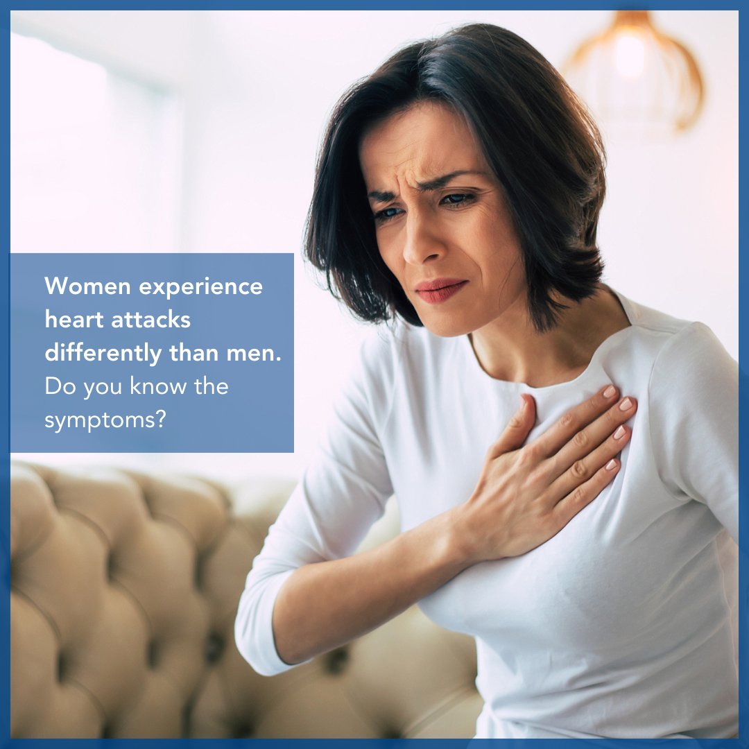 Women and men experience heart attacks differently. Knowing which symptoms to look for can help in an emergency bit.ly/48EJv2U