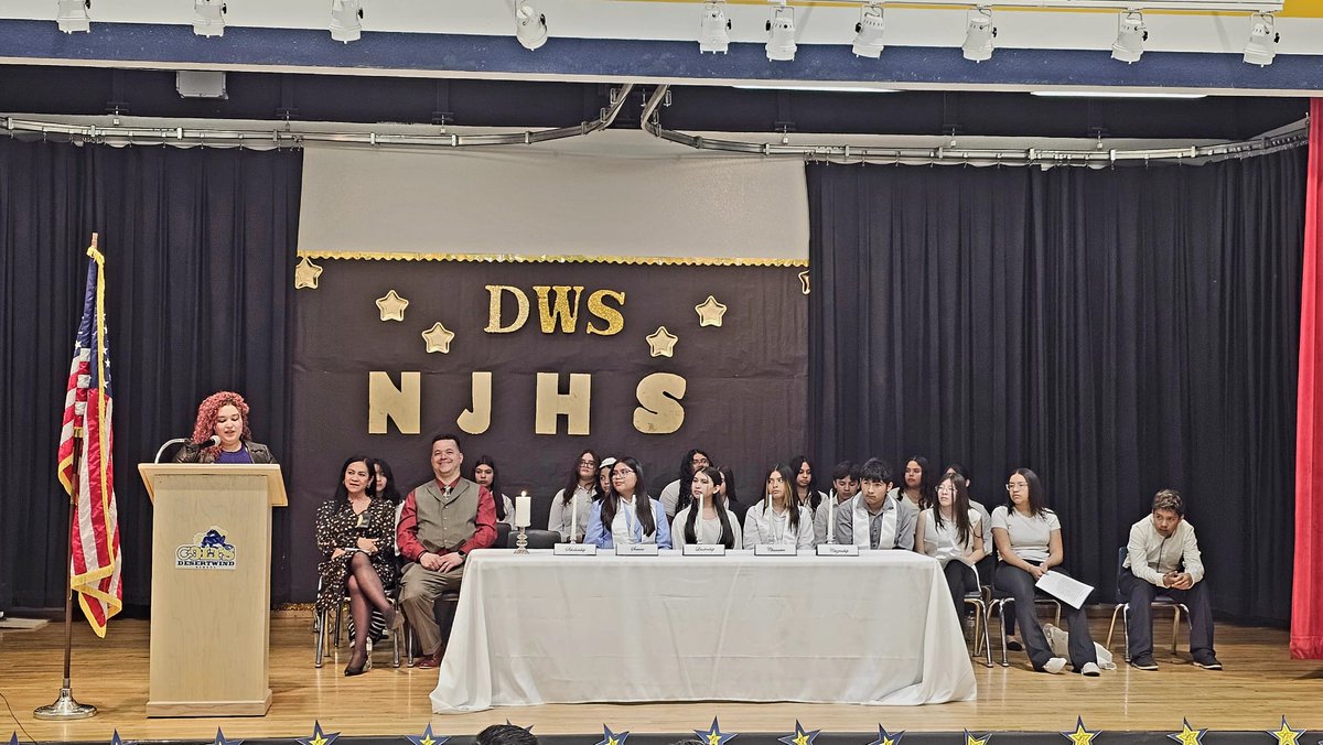 Beautiful NJHS induction in #ColtNation! What an honor! Special thank you to our honored speaker and former Colt herself, Rosa Coronel! #TeamSISD #AccountabilityEqualsLove