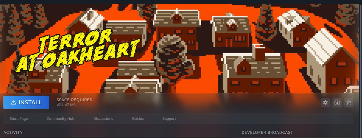 MsFelonyRose's tweet image. Ready for tonight&apos;s stream!
🔪🩸🔪🔪🩸🔪🔪🩸🔪
Terror at Oakheart is available NOW on steam!
and on SALE for a limited time!
#indiehorrorgames #indiegames #smalldev #horrorgaming #horror #pixel #80sslasher #slasher #puzzle #gaming #spooky #SteamDeals #DoIt