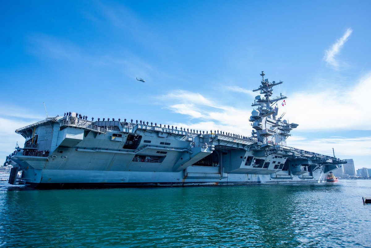 The #nuclearfleet Nimitz-class aircraft carrier USS Carl Vinson (CVN 70) returns to its homeport of Naval Air Station North Island after a four-month deployment to the Western Pacific. #unmatchedpropulsion  #harnesstheatom #challengewhatispossible