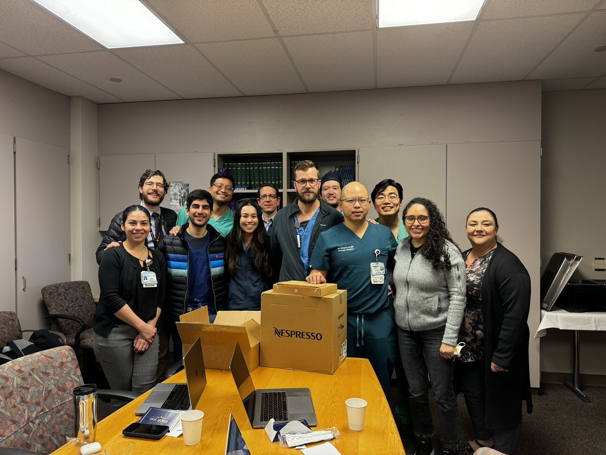 Thank you to @mdallera for gifting us with a Nespresso machine for our workroom for Thank a Resident week! We look forward to more caffeinated morning rounds!