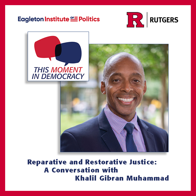 #newpodcast : Reparative and Restorative Justice Join This Moment in Democracy host Saladin Ambar and @HarvardU professor, Dr. @KhalilGMuhammad , as they discuss progress on reparative and restorative justice in New Jersey and nationwide. Listen now: podcasters.spotify.com/pod/show/eagle…