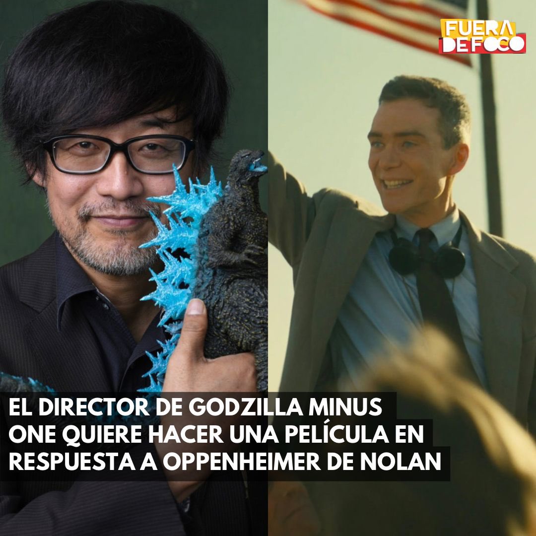 ¡QUIERE RESPONDERLE A NOLAN! 💥 #TakashiYamazaki, director de #GodzillaMinusOne, dijo que le gustaría hacer una cinta en respuesta a #Oppenheimer de #ChristopherNolan con la perspectiva de Japón, país afectado por las bombas atómicas en la #WWII. 

'He visto muchas más armas