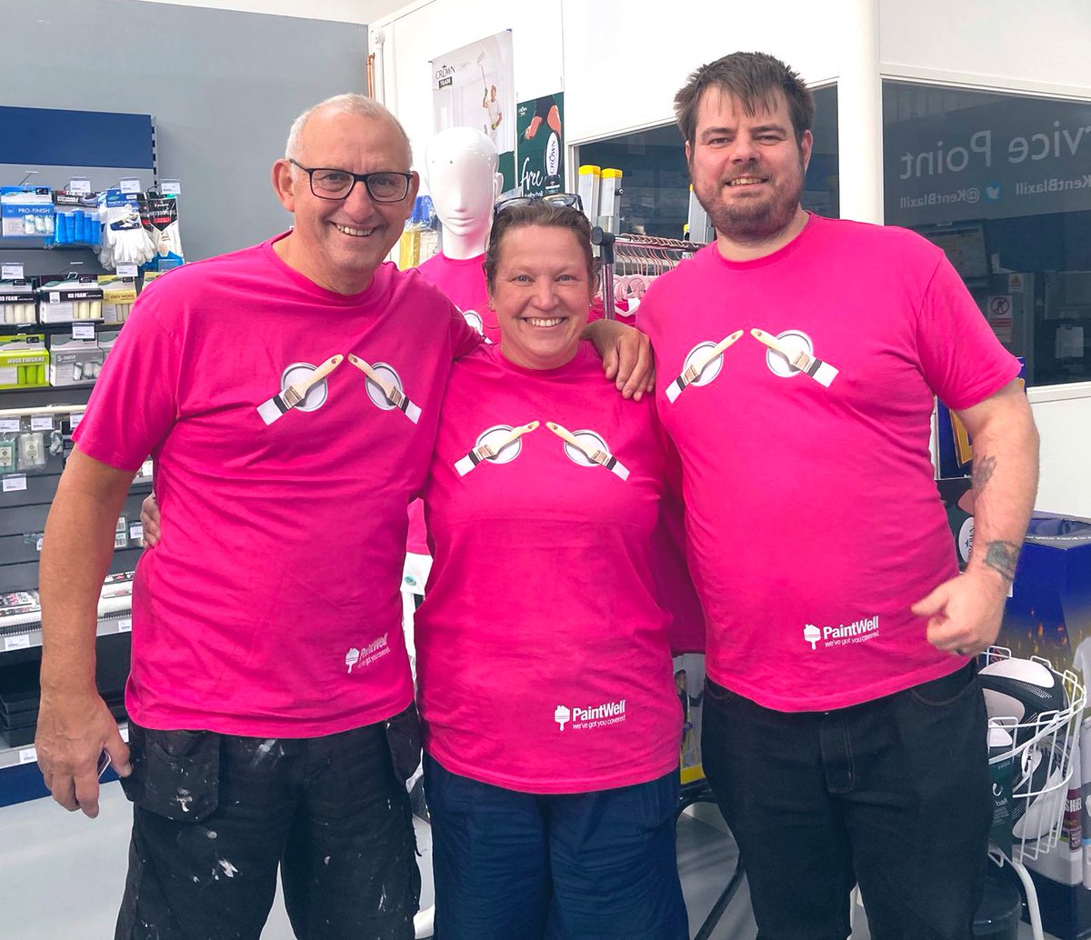 Those that know me, will know I love a good deed - and so we turned PaintWell pink for breast cancer awareness.

We designed and sold limited edition pink T-shirts, with all profits to the charity. Achieved a good bit of positive PR coverage and chatter amongst customers too 💫