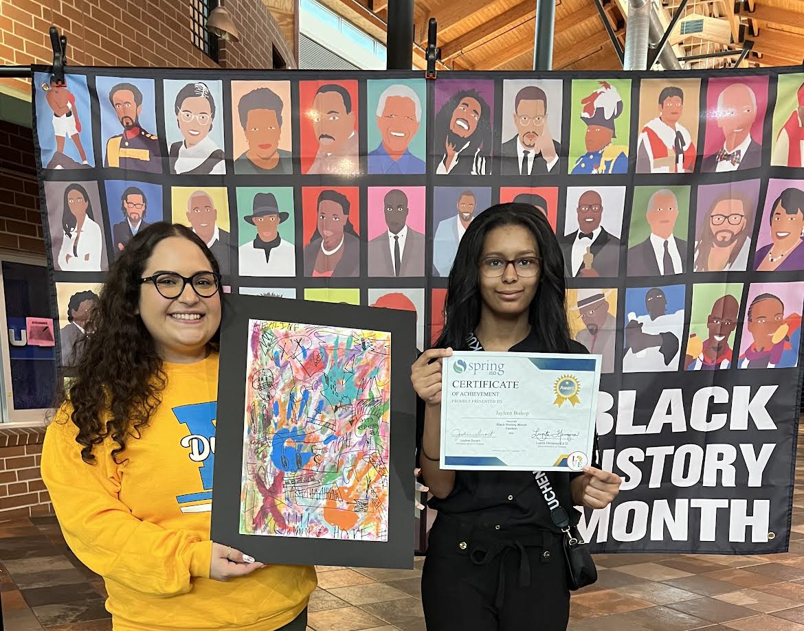 I couldn't be more proud of these two eagles for placing 2nd & 3rd for Middle School Art in this years Black History Month District Competition ! #LevelUp #ThisIsHowWeDueitt @DueittEagles