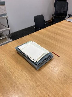 A big thank you to this week's volunteers who have helped us with a range of tasks including carefully organising this large collection of letters from the archive of former Observer writer Katharine Whitehorn #Archives #Volunteering