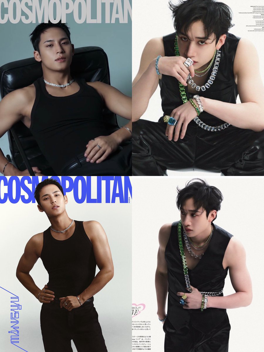 97liners, bang chan &amp; mingyu slaying photoshoots 🖤
