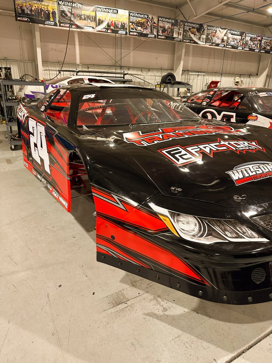 Swipe 👈 for the Ride : Jake Bollman to drive the no. 24 @factorycanopies Pro Late Model this weekend at Southern National 🏁
