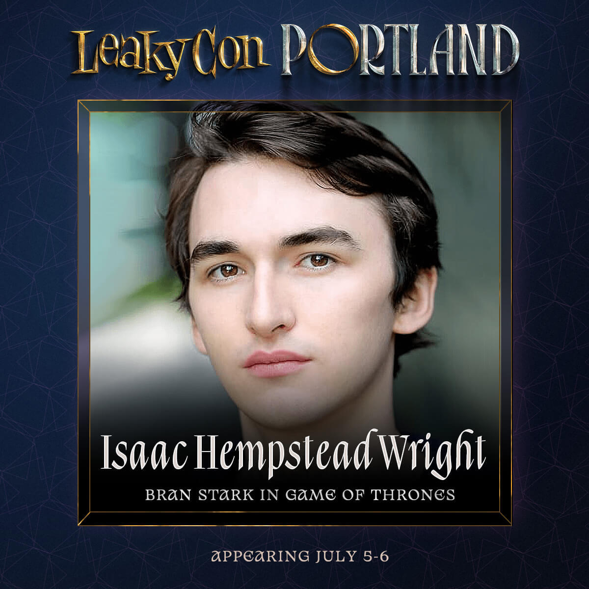 LeakyCon's tweet image. Ready your banners and sharpen your wits! Isaac Hempstead Wright, the Three-Eyed Raven himself, is coming to LeakyCon.

Get your tickets now - leakycon.com
 #IsaacAtLeakyCon #Westeros #GameOfThrones