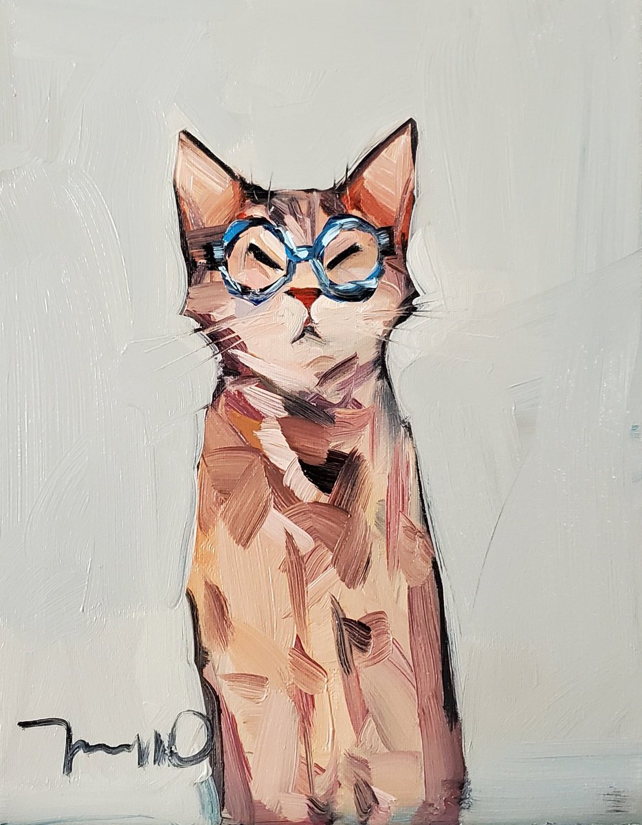 Love this kitty #kitty #cat #oilpainting