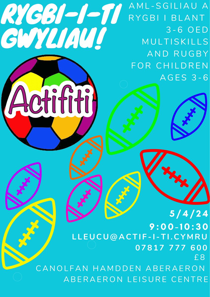 Gweithgareddau gwyliau pasg! 

Easter holiday activities! 

#actifiti #chwaraeon #sports #PhysicalLiteracy #llythrenneddcorfforol #Actifiti #kidsentertainment #chwaraeoniblant #lles #llesplant #wellbeing #kidswellbeing #development #datblygu