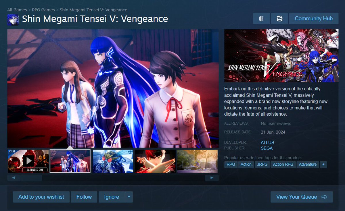 Shin Megami Tensei V: Vengeance - Extended Cut