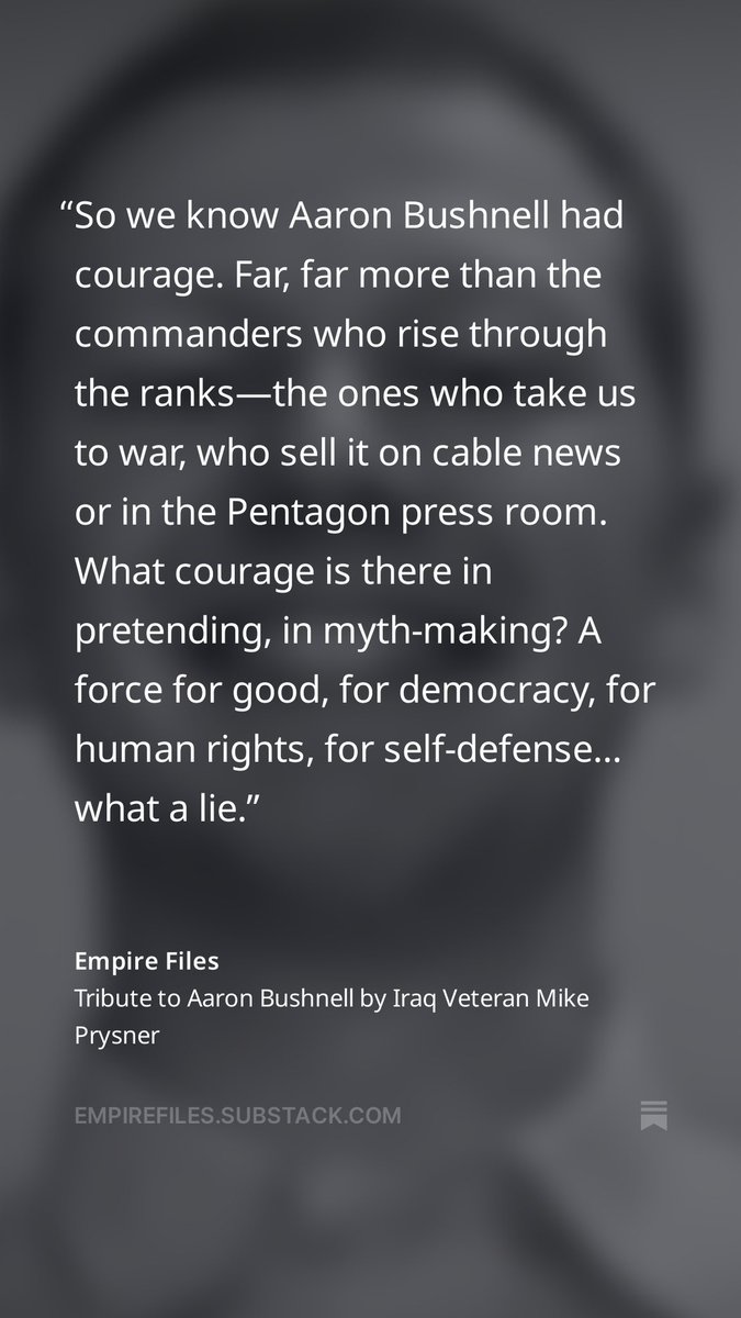 means_tv's tweet photo. A beautiful tribute to Aaron Bushnell from @MikePrysner https://t.co/GqOJr2qYHW https://t.co/qxQfleQ69p