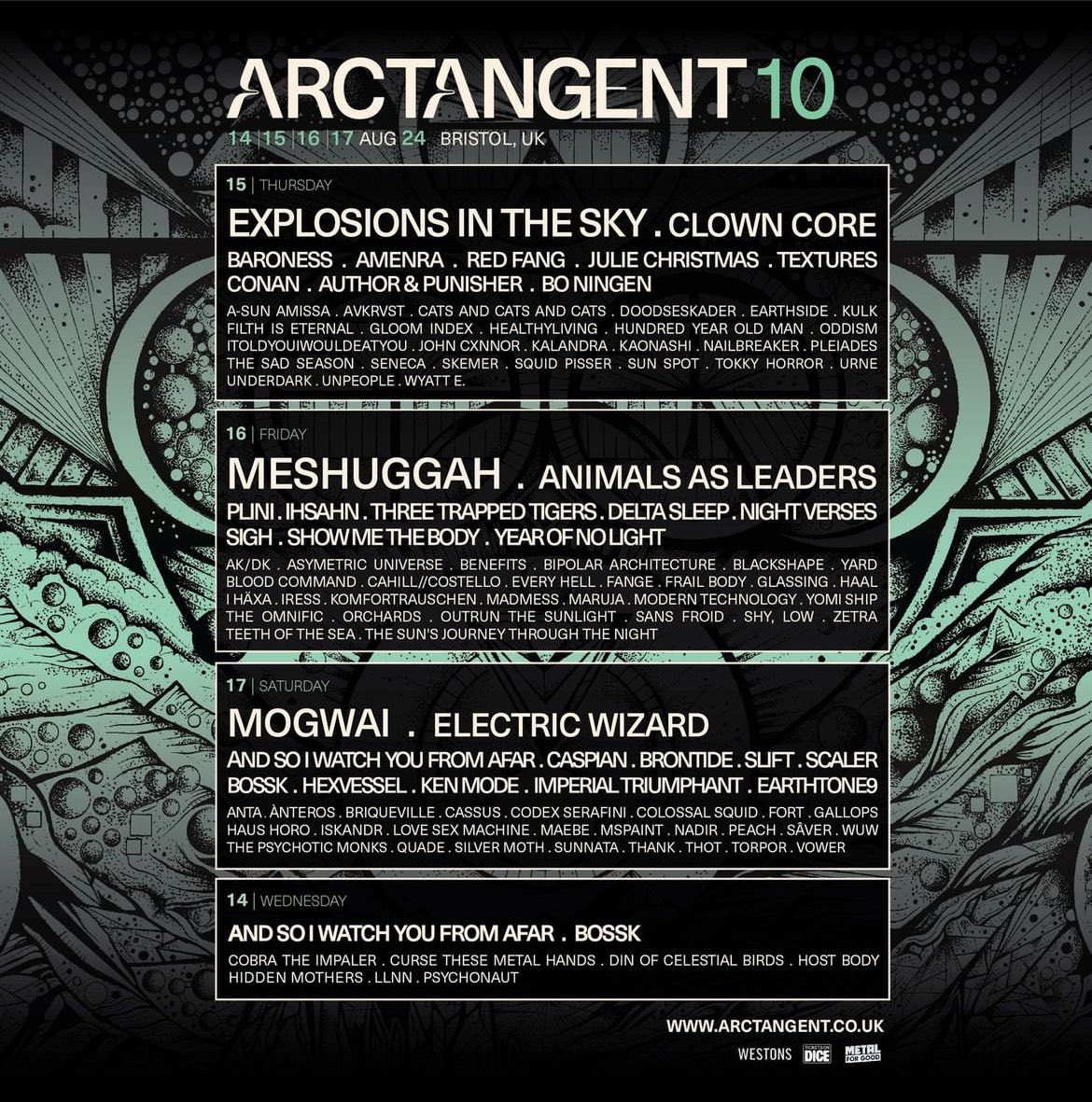 We’re delighted to be joining the <a href="/ATGFestival/">ArcTanGent</a> lineup for 2024.

Tickets on sale now 🖤🦋