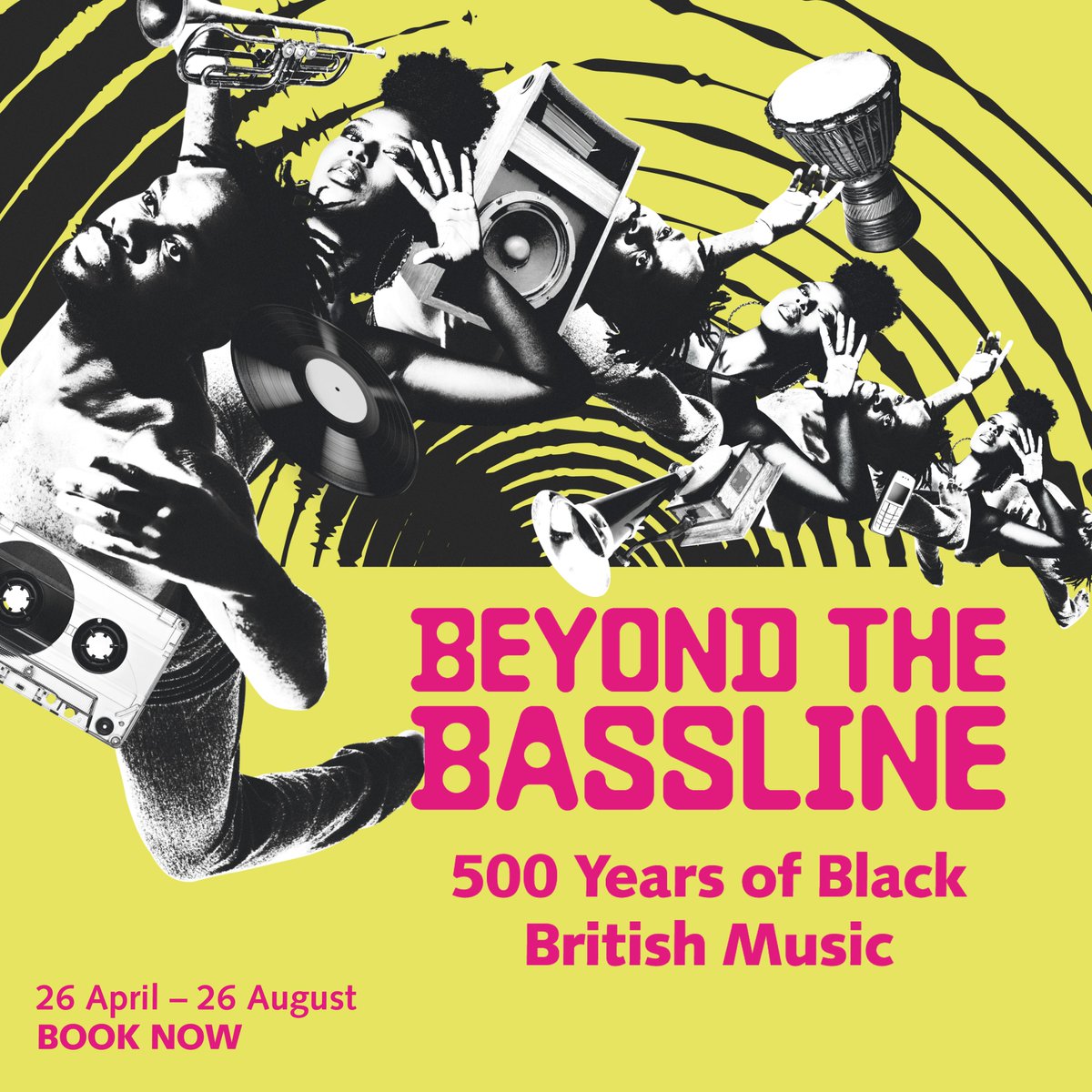 Beyond the Bassline: 500 Years of Black British Music is now on sale 🎶

Our latest exhibition traces a map through the places where Black British music was born and the layered Black experiences that have birthed a thriving musical culture and history.

bit.ly/BLBeyondTheBas…