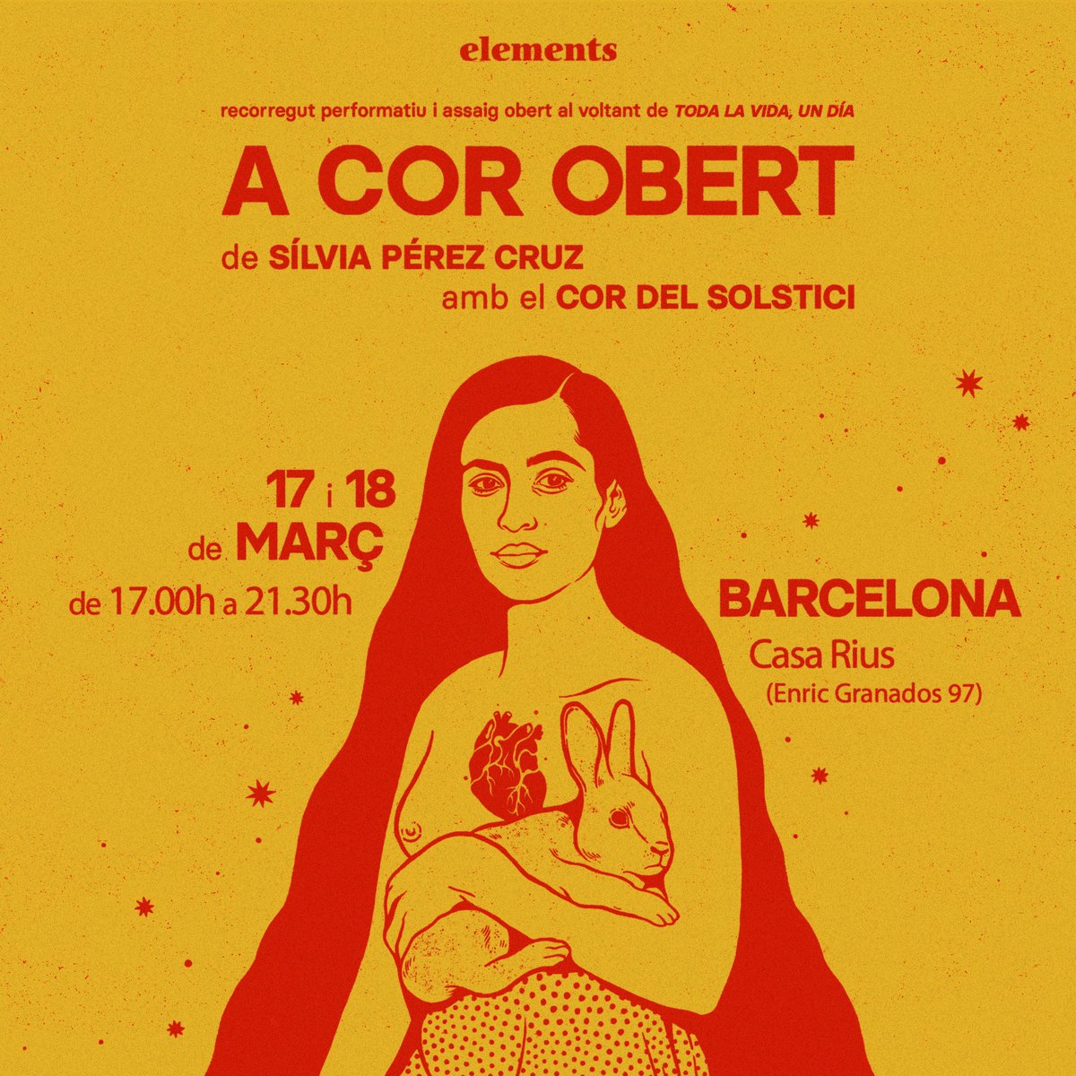 17 y 18 de marzo en Barcelona haremos dos ensayos abiertos con el coro y un recorrido por todo el proceso creativo del disco “Toda la vida, un día”. Gracias a la familia de #elementsencuentros i a #casarius . Consigue tu entrada aquí: elements.boleteria.online/recorregut-per…