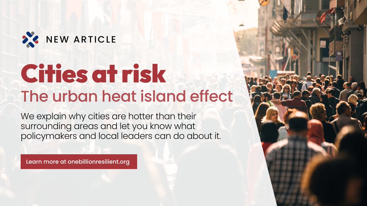 According to the <a href="/EPA/">U.S. EPA</a>, a city’s average air temperature can be up to 3°C (5.4°F) warmer than its surroundings—and up to 12°C (22°F) hotter at night. Learn what the urban heat island effect is and what cities can do about it 👉 bit.ly/44xE57H
